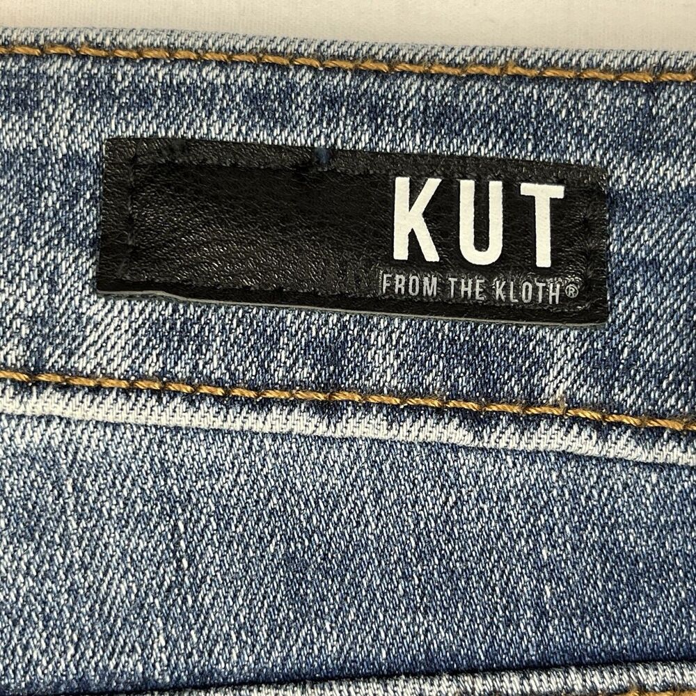 Kut From The Kloth Women's High Rise Connie Fab Ab Crop Distressed Size 14W - Picture 4 of 7